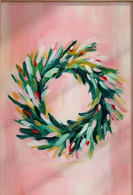 Painted Christmas Wreath Workshop (Oshawa)