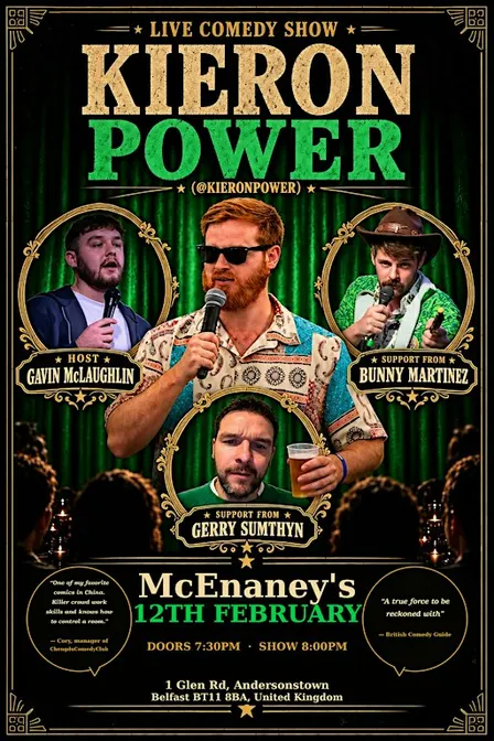 Kieron Power & Friends: A Night of Comedy in West Belfast