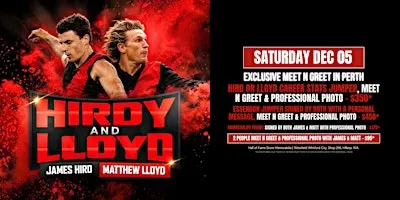 Meet N Greet with James Hird & Matthew Lloyd in Perth!