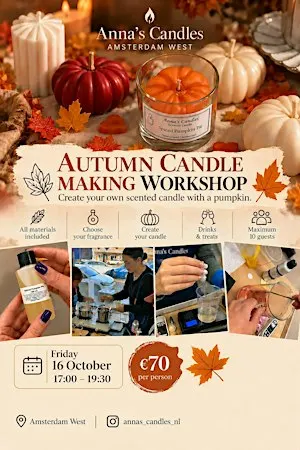 Candle making workshop Amsterdam West