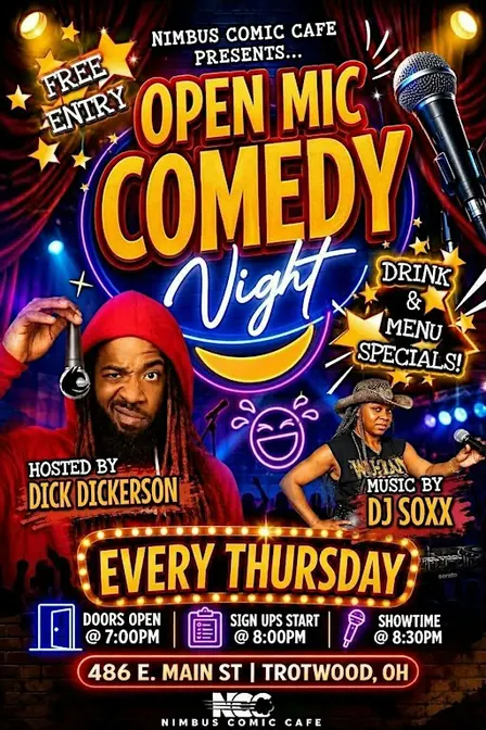 CockaRue Comedy Presents...Open Mic Comedy Nights!