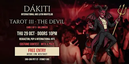 TAROT III · THE DEVIL | Halloween | Dákiti International & Latin Nightclub