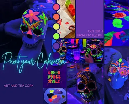 PAINT YOUR OWN CALAVERA - NEON PAINT EXPERIENCE