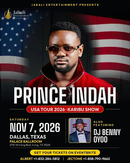 PRINCE INDAH  LIVE IN  DALLAS ,TEXAS - THE KARIBU SHOW