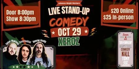 Lebanese Weight Watchers – Live Stand-Up Comedy in Moncton