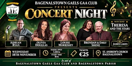 Bagenalstown Concert Night - Wednesday 18th November