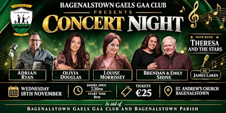 Bagenalstown Concert Night - Wednesday 18th November