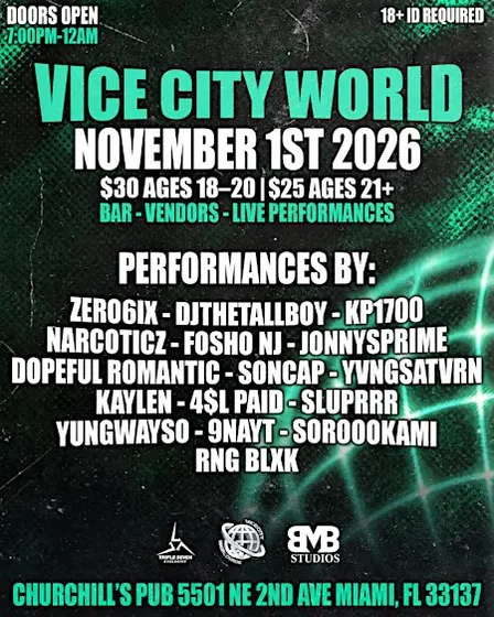 VICE CITY WORLD NOVEMBER 1ST 2026