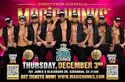 MAGIC HUNKS AUSTRALIA -TAKEOVER -SAVANNAH,GA!