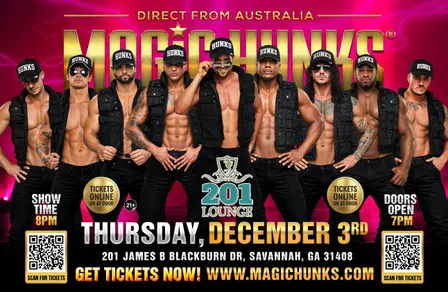 MAGIC HUNKS AUSTRALIA -TAKEOVER -SAVANNAH,GA!