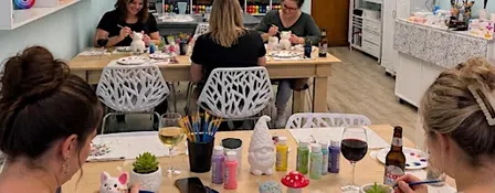 Pottery Paint & Sip, a 21+ BYOB event