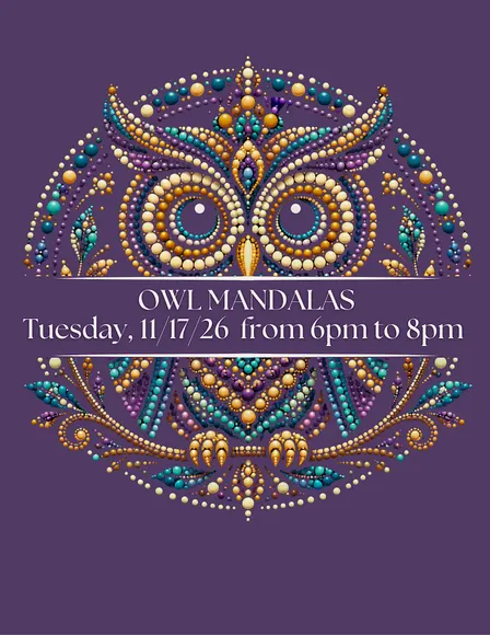 OWL MANDALAS - Paint & Wellness Class