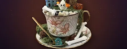Halloween Edition Teacup Fairy Garden