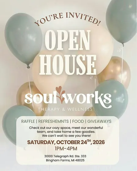 Soul Works Therapy and Wellness Fall Open House