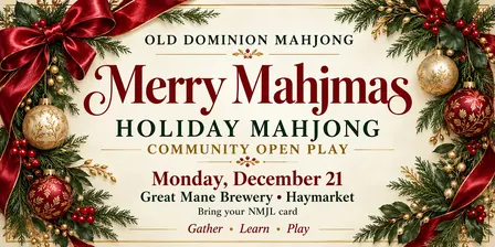 Mahjong Mondays at Great Mane: Community Mahjong Night Open Play