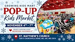 Growing Kids Mart: HUGE Kids Consignment Sale – Bel Air Winter 2026