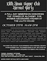 Lilith House Supper Club Harvest Party