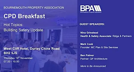 BPA CPD Breakfast - Hot Topics: Building Safety Update