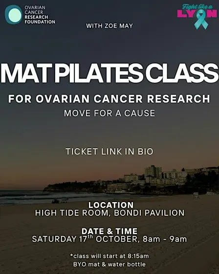 Mat Pilates for Ovarian Cancer Research
