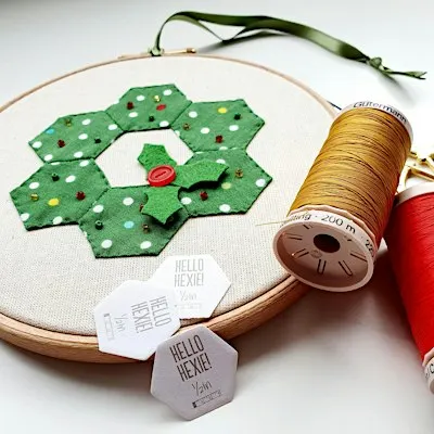 Festive Hexie Wreath Workshop