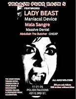 THRASH PUNK BASH 5 ft. Lady Beast, Maniacal Device, Mala Sangre & more
