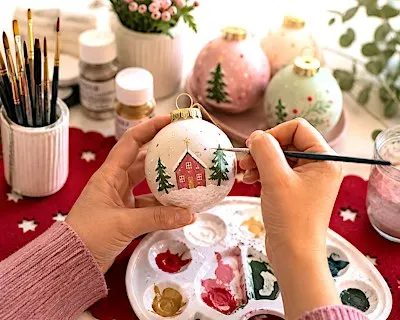 SIP&PAINT- Weihnachtskugel Bemalen in Frankfurt
