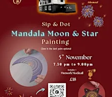 Mandala Moon & Star Painting -The Black Horse