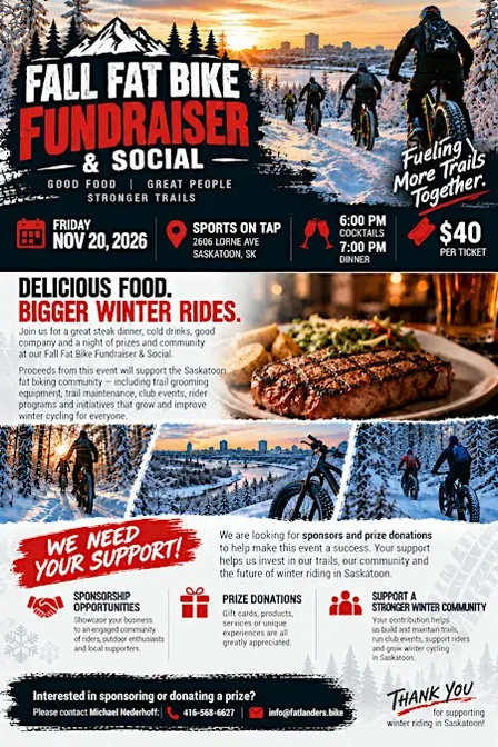 Fall Fat Bike Fundraiser & Social
