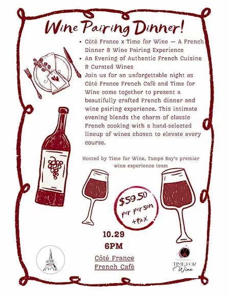 Wine Pairing Dinner - October 2026