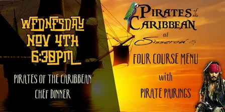 Pirates of the Caribbean Chef Dinner