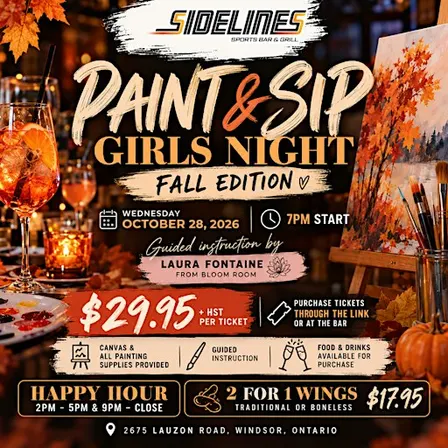 Fall Paint & Sip: Girl's Night