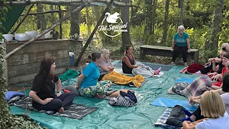 Sound bath in Cotswolds woodland