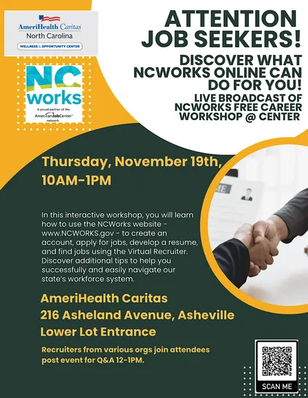 NCWorks LIVE WEBCAST Career Workshop @ ACNC + Recruiters - FREE