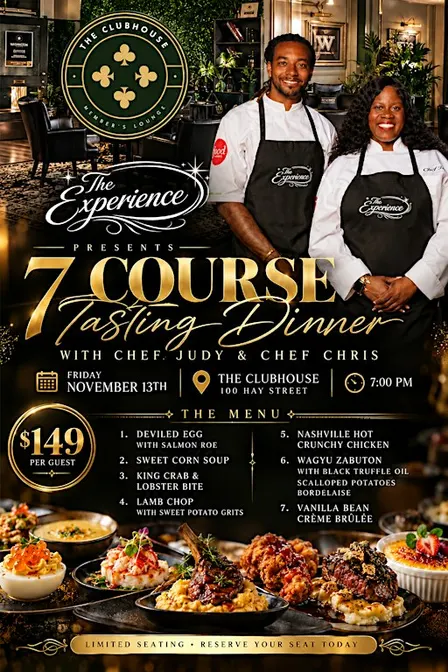 7 Course Tasting Dinner w/ Chef Judy & Chef Chris