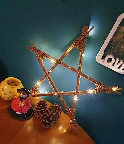 Willow Star with lights workshop