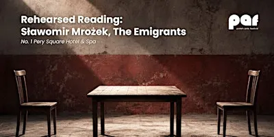 Rehearsed reading: Sławomir Mrożek, Emigranci