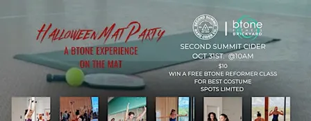 SLC Halloween Mat Party: Pilates Remixed! A btone Experience on the Mat.