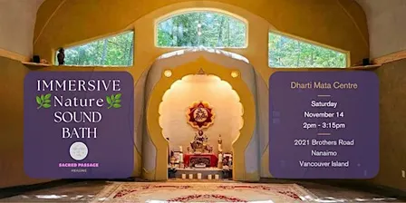 Immersive Nature Sound Bath Experience ✨ (Nanaimo, Vancouver Island)