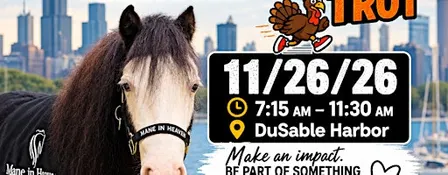 Volunteer with Mane in Heaven Chi Town Turkey Trot