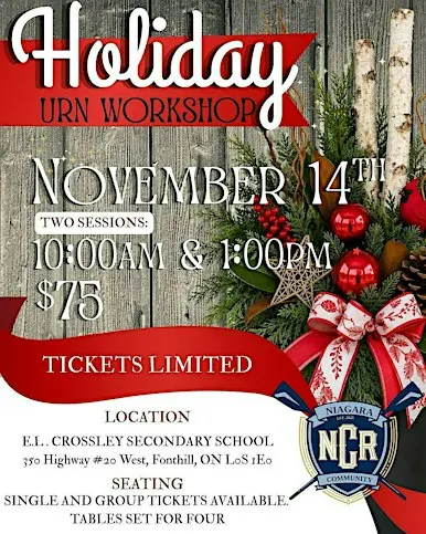 NCR Holiday Urn Workshop