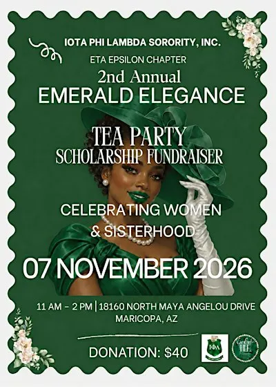 Eta Epsilon Chapter 2nd Annual Emerald Elegance Tea Party Fundraiser