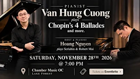 Pianist Van Hung Cuong plays Chopin 4 Ballades and More.