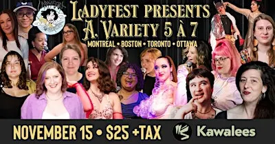 LADYFEST PRESENTS A Variety 5 à 7