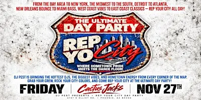 THE ULTIMATE REP YOUR CITY DAY PARTY