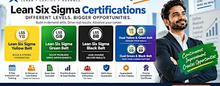 Lean Six Sigma Yellow, Green & Black Belt Training Program in Milwaukee