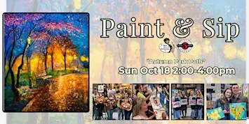 Paint & Sip in Eugene, Oregon  “Autumn Park Path”