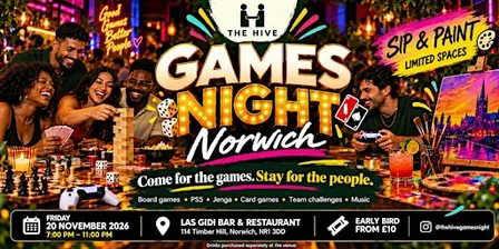 The Hive Games Night Norwich | Games, Music & New Connections