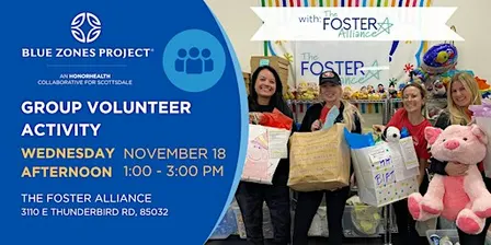 Volunteer at The Foster Alliance with Blue Zones Project Scottsdale