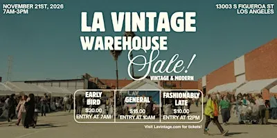 LA VINTAGE WAREHOUSE SALE