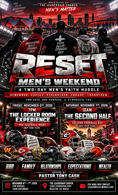 RESET | A TWO-DAY FAITH MEN’S HUDDLE